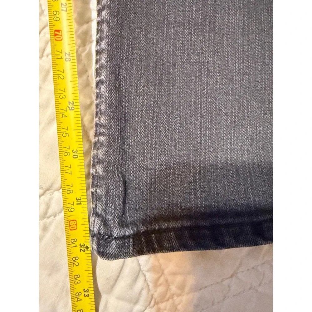 True Religion Geno Relaxed Slim Moto Jeans Charcoal Gray Size 31